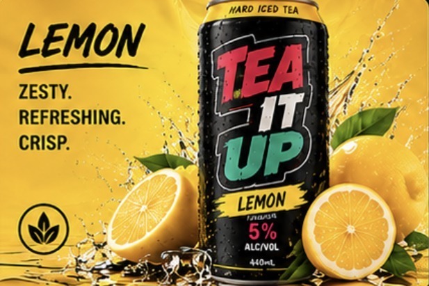 Tea It Up Lemon hard iced tea can