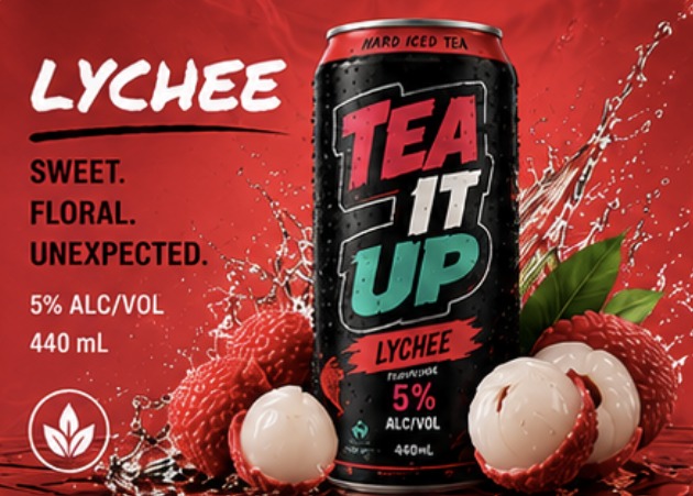 Tea It Up Lychee hard iced tea can